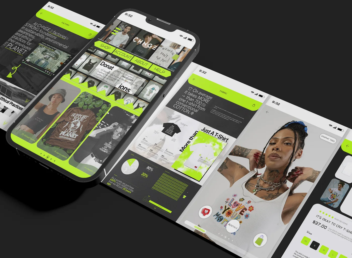 In hand · the app