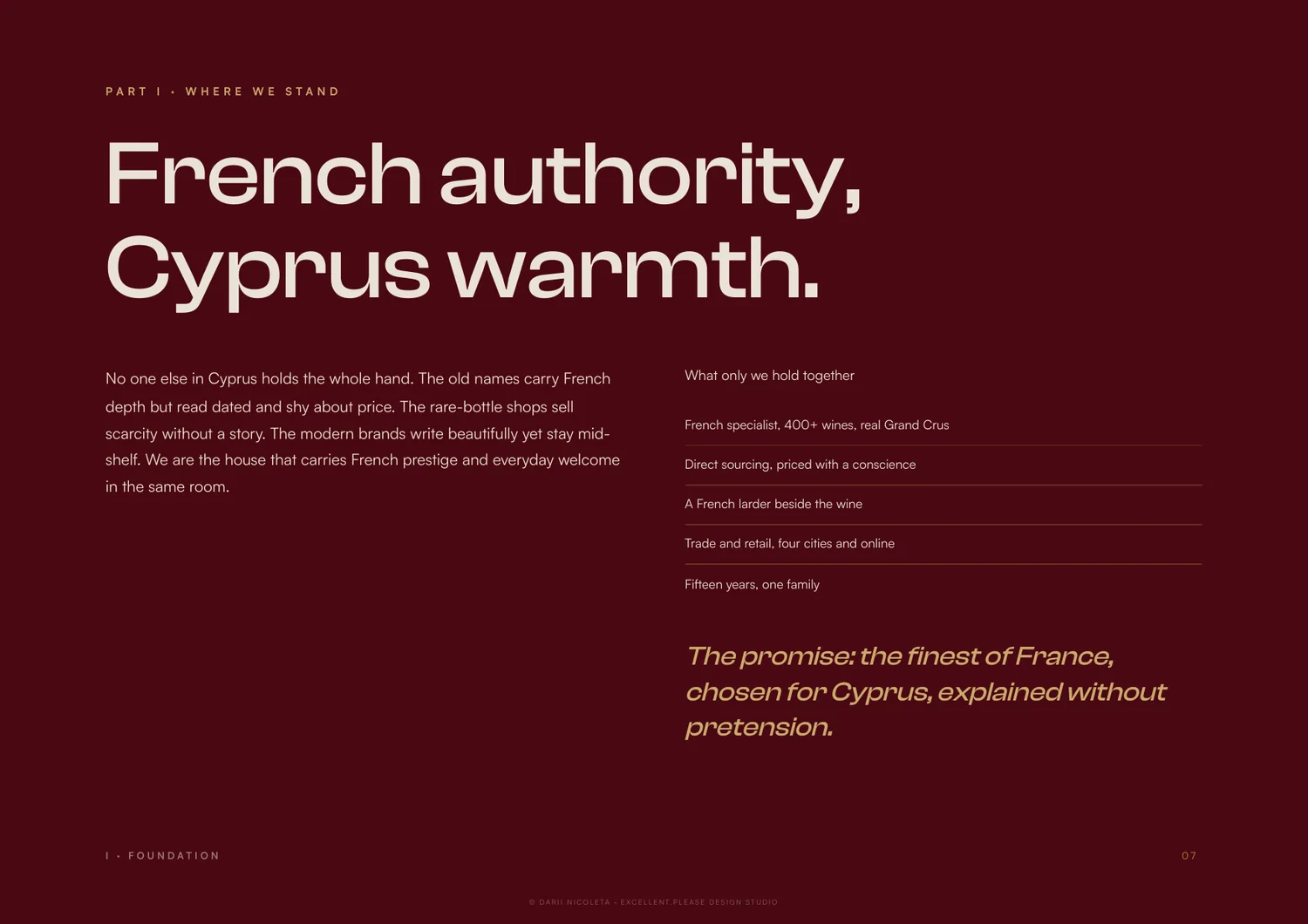Wine & More — The brand book, page 2