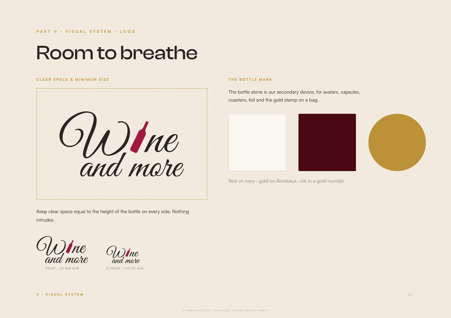 Wine & More — The brand book, page 4