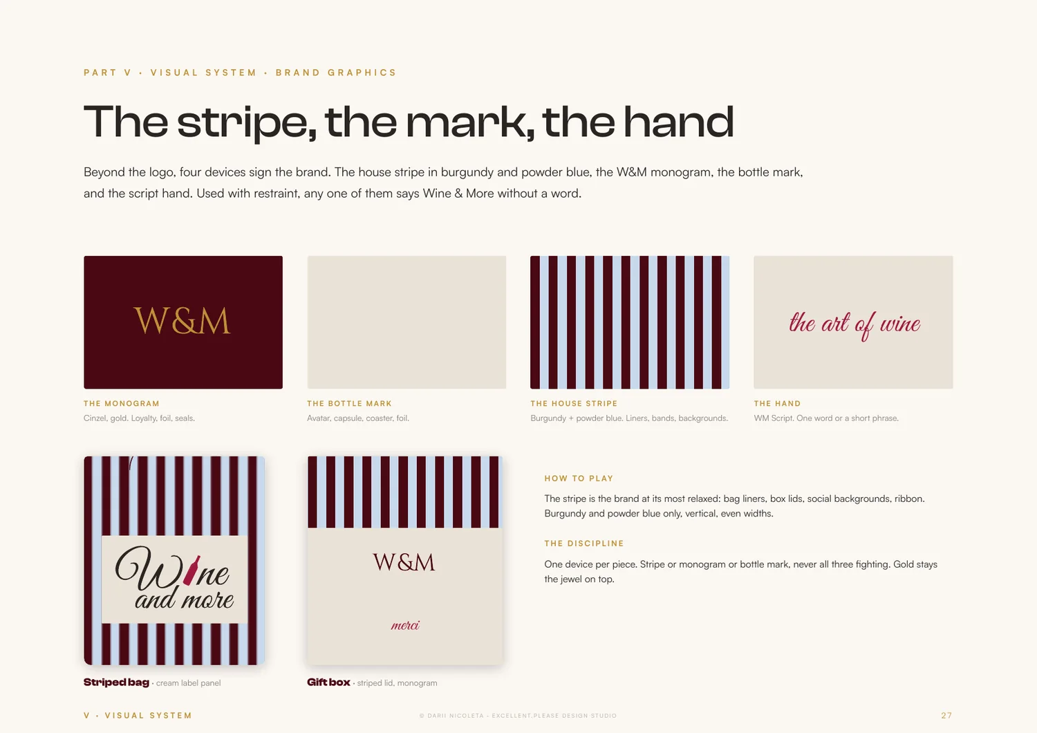 Wine & More — The brand book, page 8