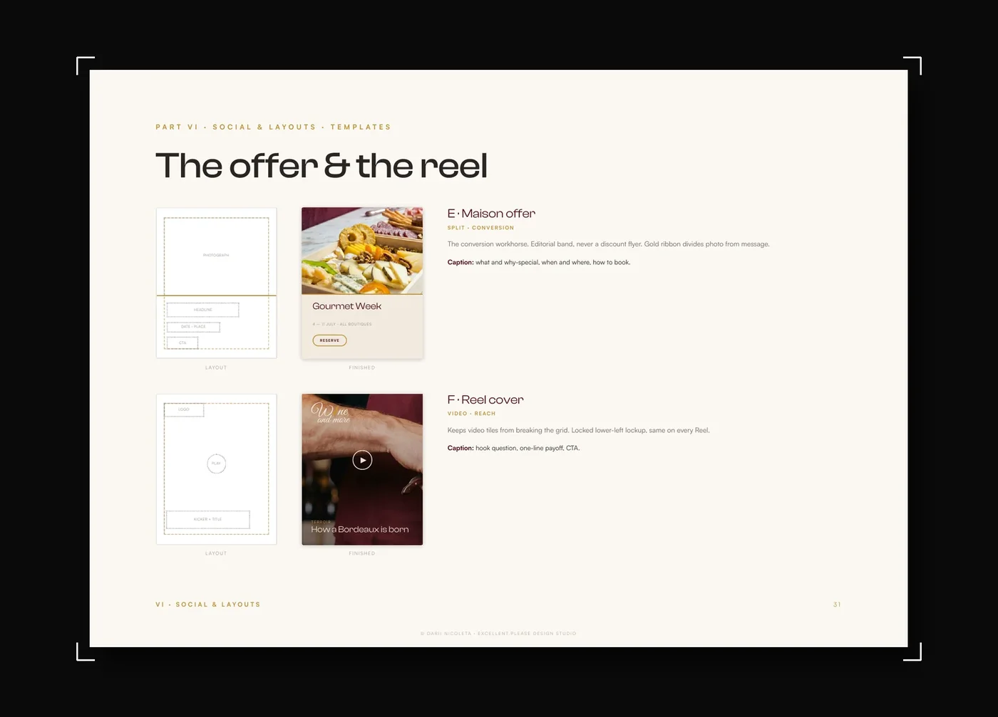 Offer and reel