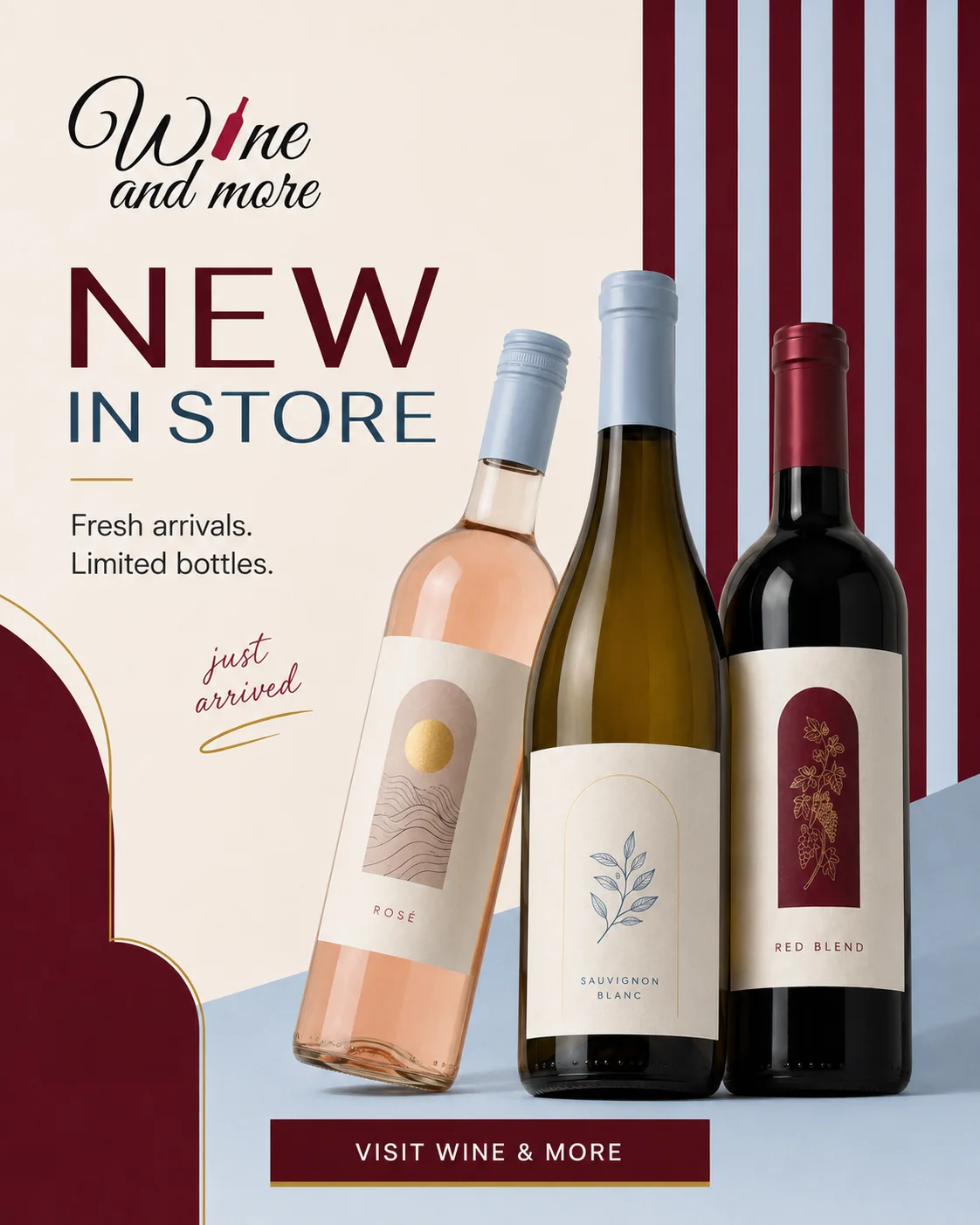 Bottle on Bordeaux · template A